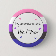 Genderfluid Han/de Pronoun Pin