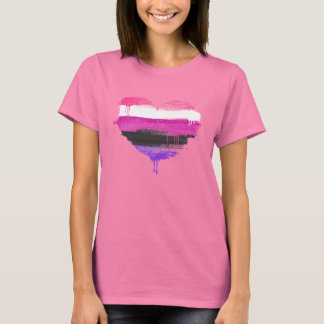 GENDERFLUID HEART - GENDERFLUID KÄRLEK - T SHIRT