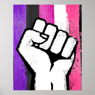GENDERFLUID-NÄVE POSTER