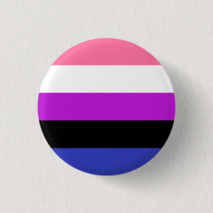 Genderfluid pride knäppas knapp