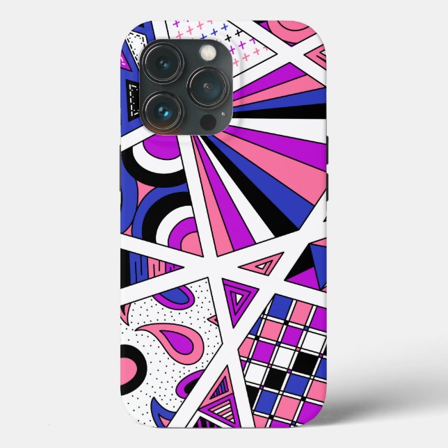 Genderfluid Pride Zen Doodle Abstrakt Modern (Baksida )