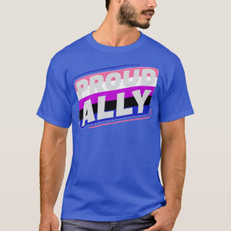 Genderfluid Proud Ally LGBT Genderfluid Flagga T Shirt
