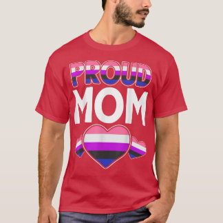 Genderfluid Proud Mamma Human Höger Queer Pride Mo T Shirt
