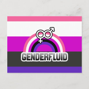 GENDERFLUID RAINBOW VYKORT