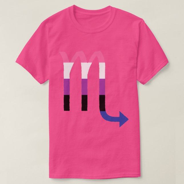 Genderfluid Scorpio T Shirt (Design framsida)
