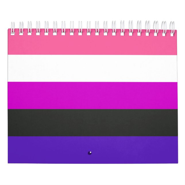 Genderfluid stolthetsflagga kalender (Omslag)