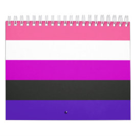 Genderfluid stolthetsflagga kalender