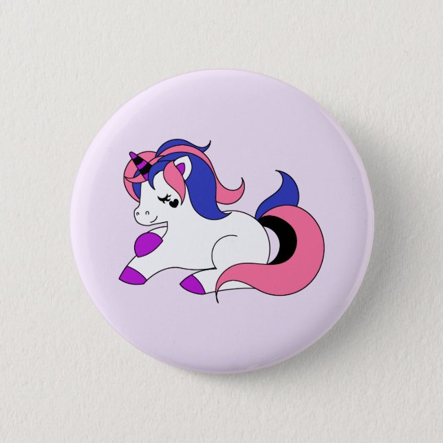 Genderfluid unicorn knapp (Framsida)