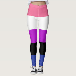 Genderfluidhaltiga Flagga Leggings
