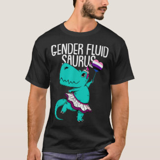 Genderfluidsaurus LGBTQ Funny TRex Unicorn Pride A T Shirt