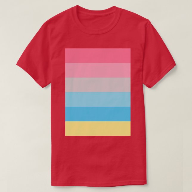 Genderflux Flagga T Shirt (Design framsida)