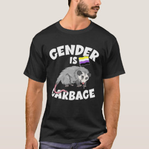 Genderna är Sopor Gender-Fluid non-binary LGBTQ F T Shirt
