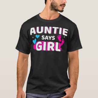 Genderna avslöjar att en tjej matchar familjejobb t shirt