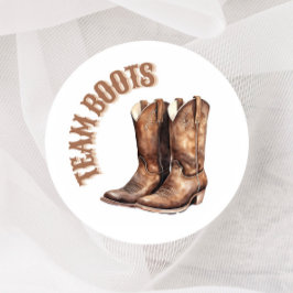 Genderna Boots eller Bows avvisar omröstningsspärr Runt Klistermärke