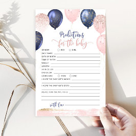 Genderna Bubblor visar förutsägelser för baby