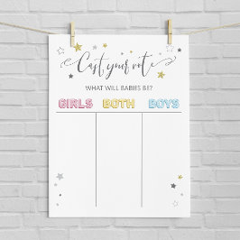 Genderna för att avsluta era twillingar visar teck poster