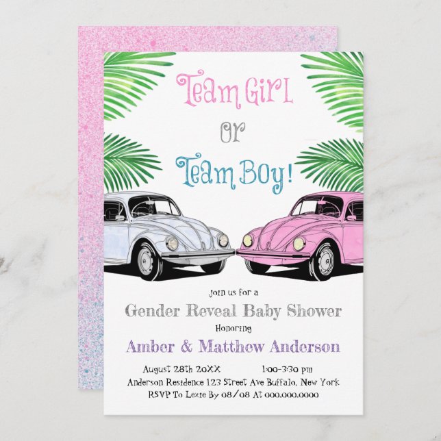 Genderna för att visa babykläder för Team Girl ell (Fram/baksida)