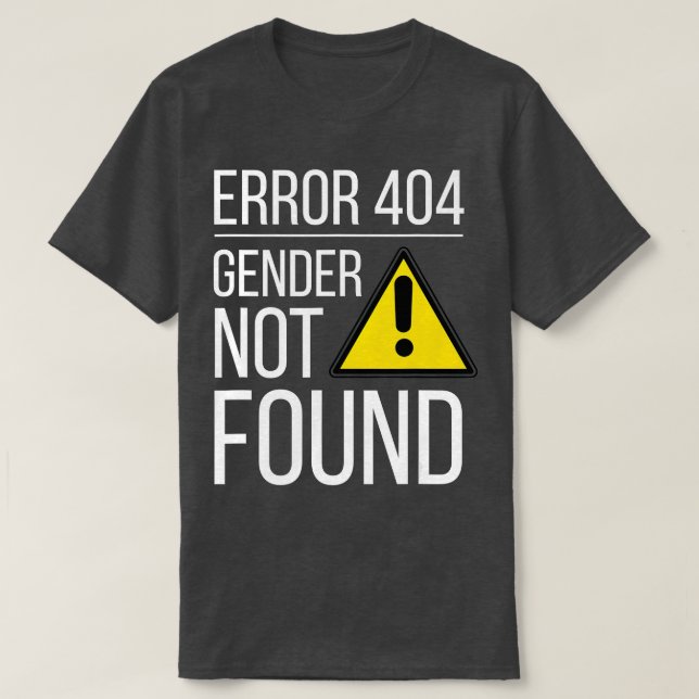 Genderna hittades inte Agender Icke-binär gallköer T Shirt (Design framsida)