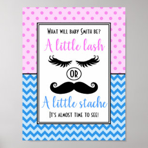 Genderna Lash eller Stache visar poster