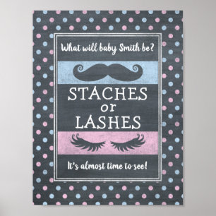 Genderna Lash eller Stache visar poster