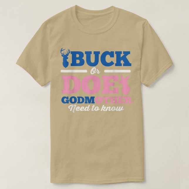 Genderna måste känna till Buck eller Doe Godmor T Shirt (Design framsida)