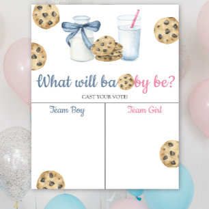 Genderna mjölk & Cookies avslöjar Boy eller Girl-d Poster