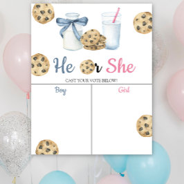 Genderna Mjölk & Cookies visar att han eller hon h Poster