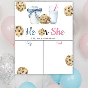 Genderna Mjölk & Cookies visar att han eller hon h Poster