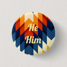 Genderna Pronoun Pin Knapp