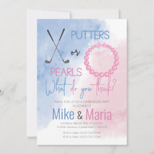 Genderna Putters eller Pearls visar inbjudan