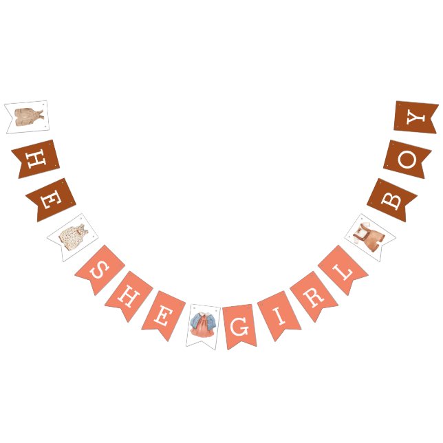 Genderna Reveal Brown Coral Vimplar (Alla)