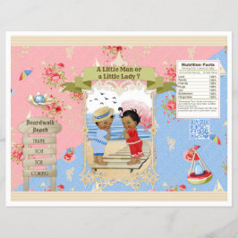 Genderna Reveal Chip Bag Boardpromenad Victoriana  Reklamblad