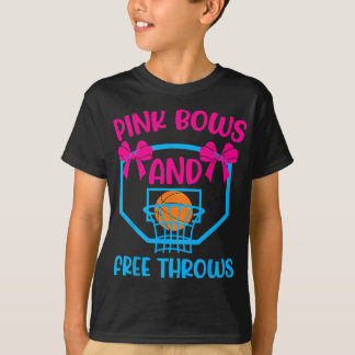 genderna rosa Bows och Free Throws visar T Shirt