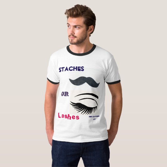 Genderna Stache eller snedstreck visar #2 T Shirt (Hel framsida)