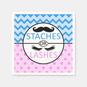 Genderna Stacher eller Lash visar party napkins Pappersservett