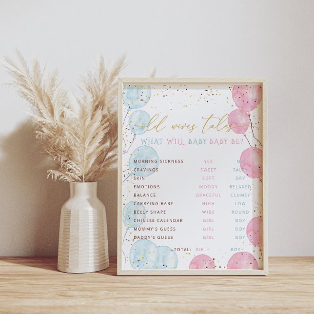 Genderna Vattentärsfärg Visa gamla uttryck för ber Poster (Skapare uppladdad)