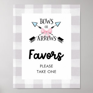 Genderna Visa favorittecken för rader eller pilar Poster