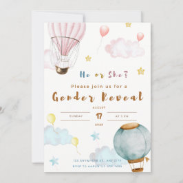 genderna visar bubbelmoln för inbjudan