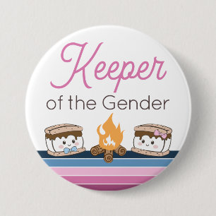 Gendernas innehavare visar S more pin Knapp