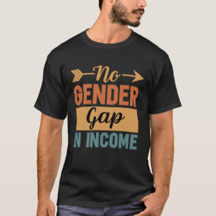 Gendernas medvetenhet om inkomstskillnader i löneg t shirt