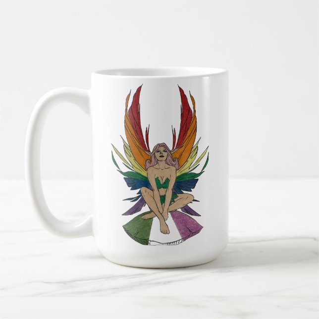 Genderqueer Älva Kaffemugg (Vänster)