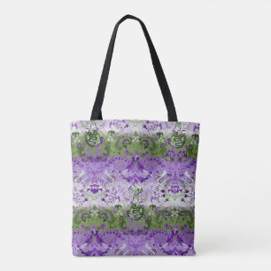 Genderqueer Dragon Damask - Genderqueer Pride Flag Tygkasse