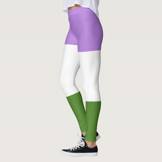 GenderQueer-Flagga Leggings (Vänster)