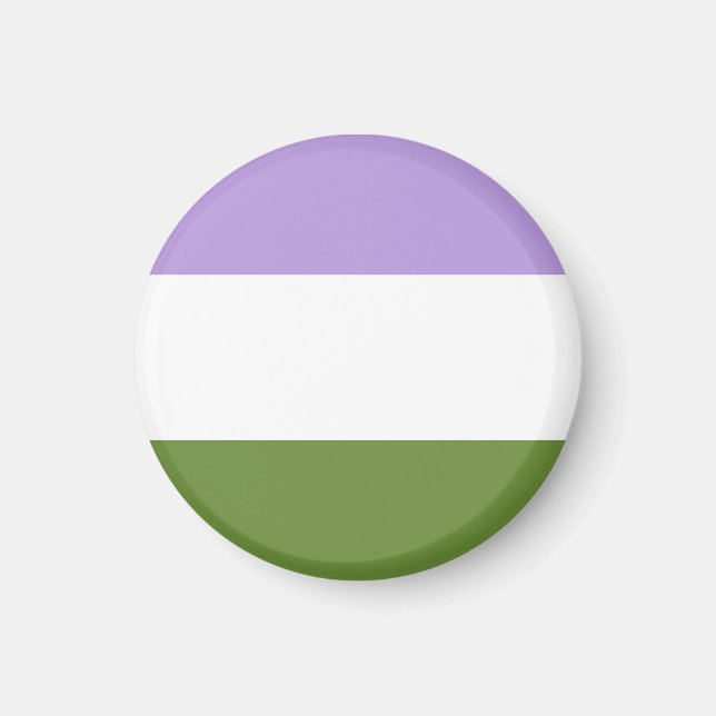 Genderqueer Flagga Magnet (Framsidan)