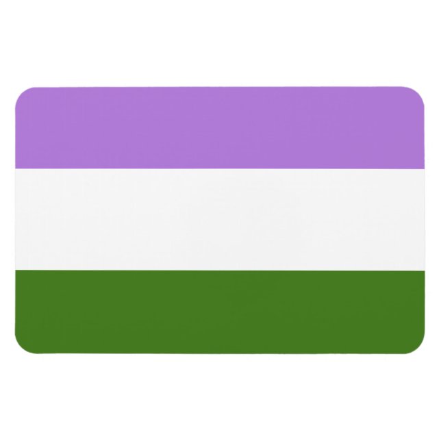 GENDERQUEER FLAGGA ORIGINAL -.png Magnet (Horisontell)