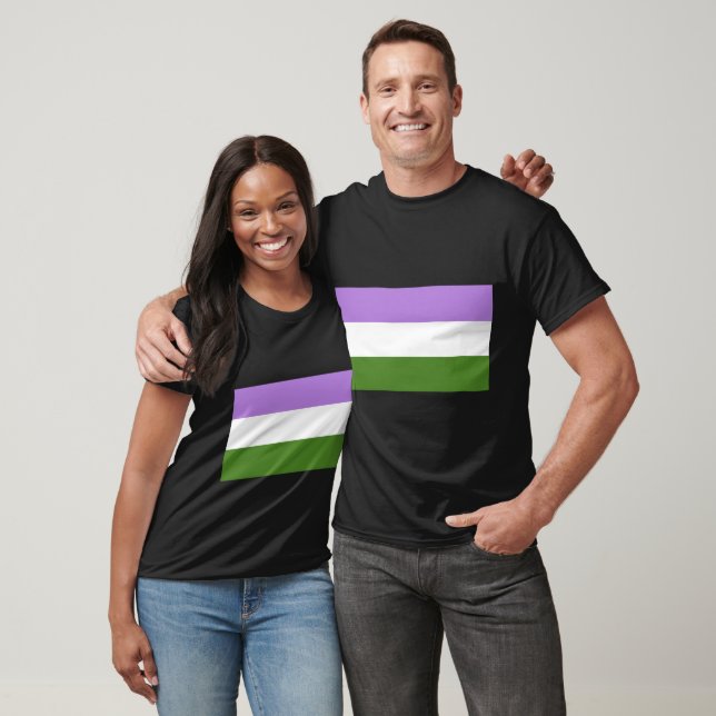 GenderQueer-Flagga T Shirt (Unisex)