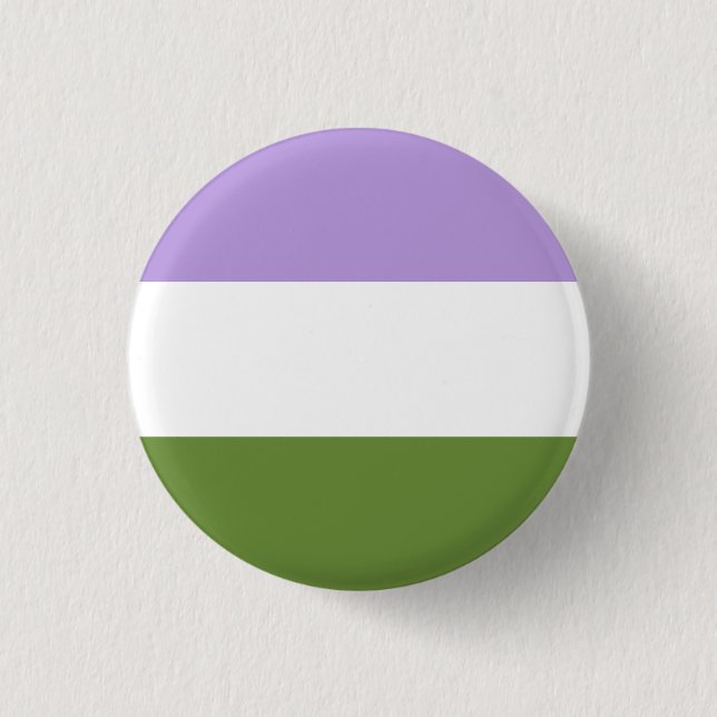 Genderqueer flaggaemblem knapp (Framsida)