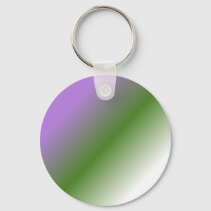 Genderqueer flaggakeychain - lutning nyckelring