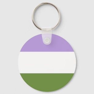 Genderqueer flagganyckelring nyckelring