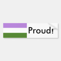 GenderQueer GenderFluid Pride Flagga